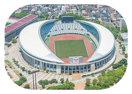 長い公園の写真